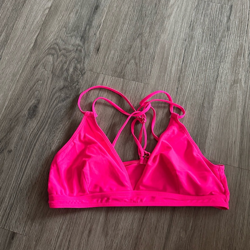 Vibrant Pink Strappy Bralette